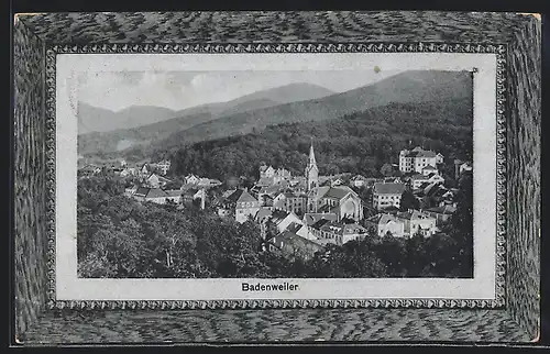 AK Badenweiler, Ortsansicht mit Kirche