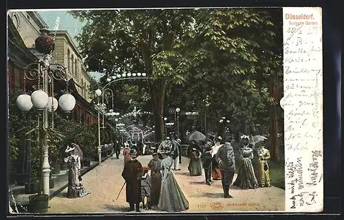 AK Düsseldorf, Tonhalle, Garten