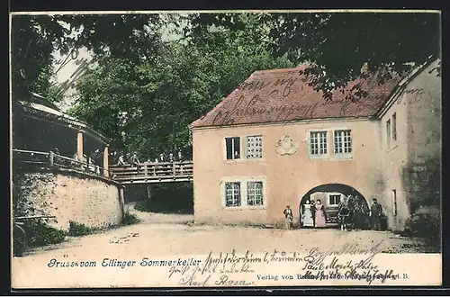 AK Ellingen, Gasthaus Ellinger Sommerkeller