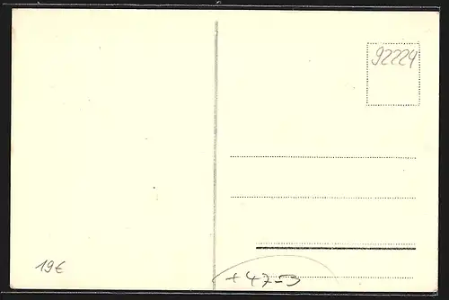 Künstler-AK Amberg, Absolvia Minor 1932, Kämpfer mit Schwert und Horn