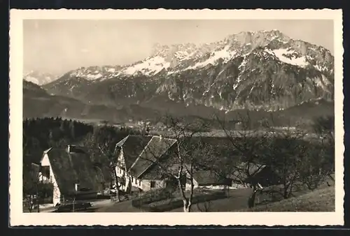AK St. Jakob am Thurn, Gut Hochgols mit Untersberg