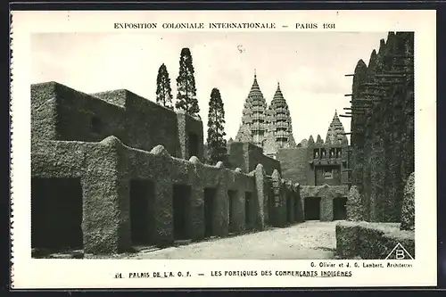 AK Paris, Exposition Coloniale Internationale 1931, Palais de l`A.O.F., Ausstellung