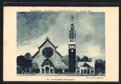 AK Paris, Exposition Coloniale Internationale 1931, Les Missions Catholiques, Ausstellung