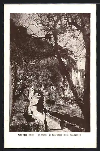 AK Greccio, Ingresso al Santuario di S. Francesco