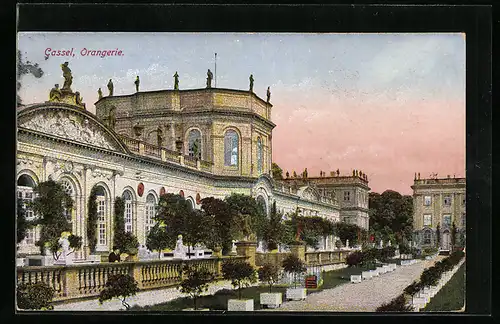 AK Kassel, Orangerie in der Karlsaue