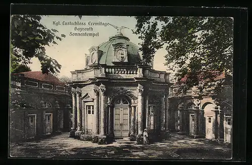 AK Bayreuth, Königliches Lustschloss Eremitage, Sonnentempel