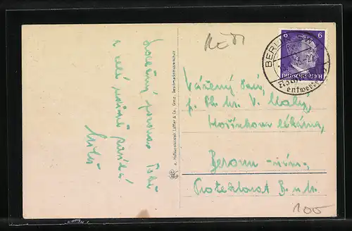 AK Jena, Gasthaus auf dem Jenzig