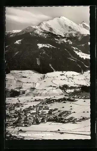 AK Mittersill, Ortsansicht gegen Zwölferkogel