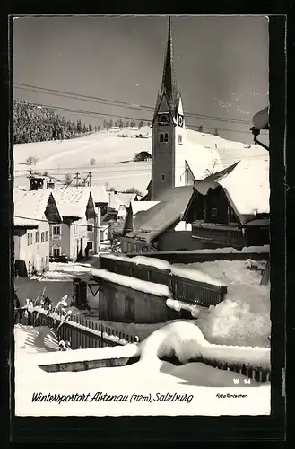 AK Abtenau, Ortsansicht im Winter