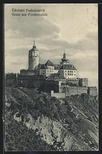 AK Forchtenstein, Ansicht vom Schloss