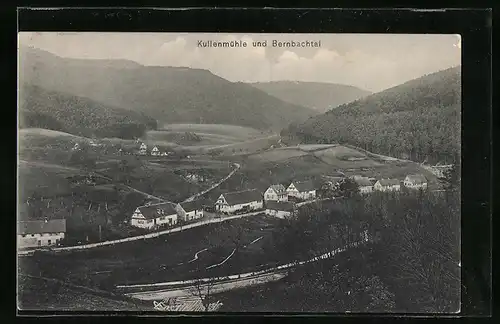 AK Bad Herrenalb, Bernbachtal mit Kullenmühle