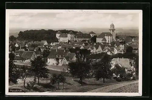 AK Messkirch, Teilansicht mit Kirche