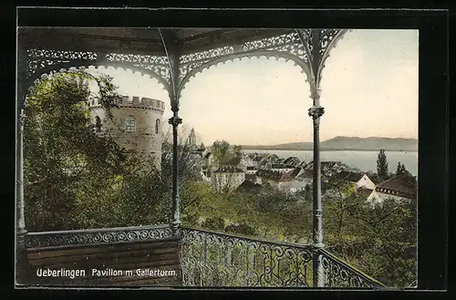 AK Überlingen, Pavillon mit Gallerturm