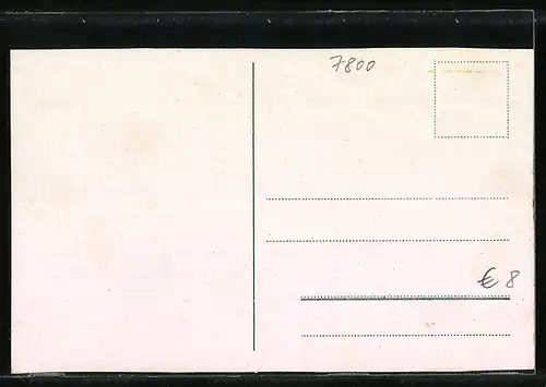 AK Freiburg i. B., Kaiserstrasse mit Siegerdenkmal