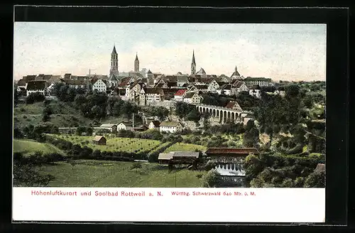 AK Rottweil a. Neckar, Blick auf den Höhenluftkurort