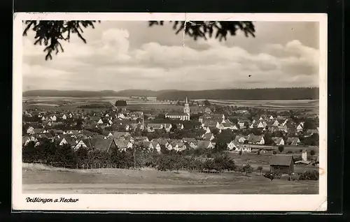 AK Deisslingen a. N., Fernblick auf den Ort