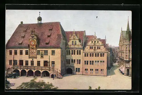 AK Heilbronn, Ansicht von Rathaus