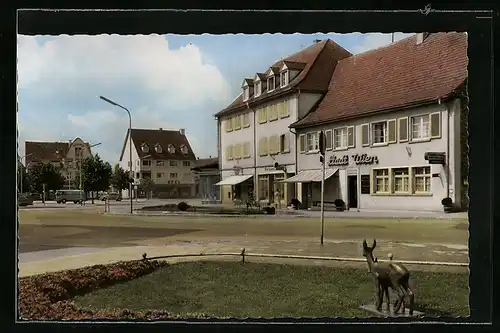 AK Achern an der Hornisgrinde, Cafe Stadt Wien am Adlerplatz