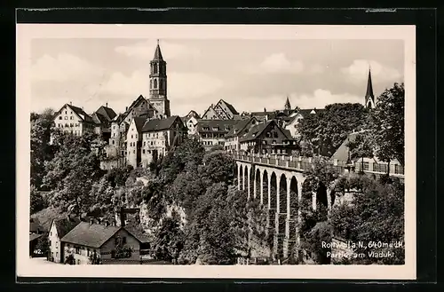 AK Rottweil, Partie am Viadukt