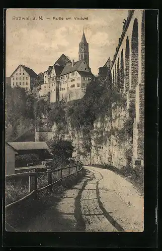 AK Rottweil a. N., Partie am Viadukt