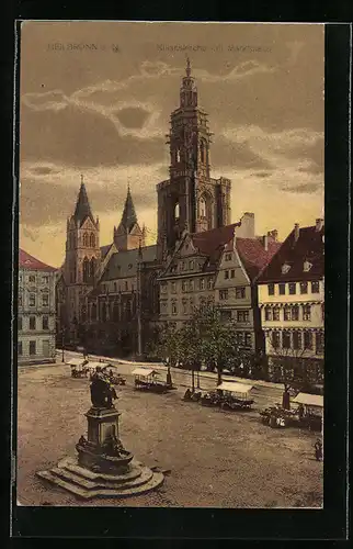 AK Heilbronn a. N., Kilianskirche und Marktplatz