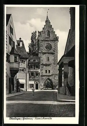 AK Überlingen /Bodensee, Am Franziskanertor