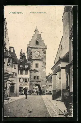 AK Ueberlingen, Blick zum Franziskanerturm