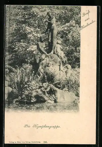 AK Karlsruhe, An der Nymphengruppe