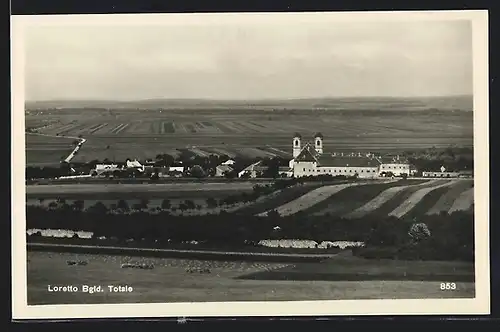 AK Loretto, Totalansicht mit Kirche