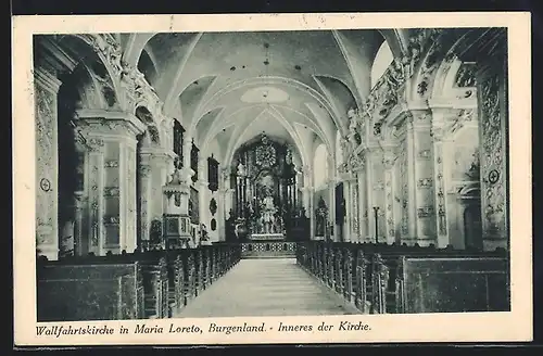 AK Maria-Loretto, Wallfahrtskirche, Innenansicht