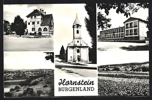 AK Hornstein, Kirche, Gebäudeansicht, Ortspartie