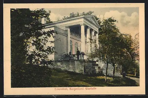 AK Eisenstadt, Partie an der Gloriette