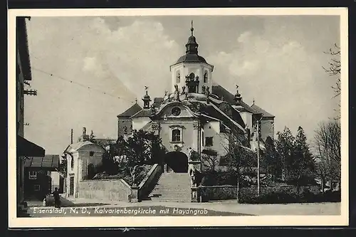 AK Eisenstadt /Burgenland, Kalvarienbergkirche mit Haydngrab