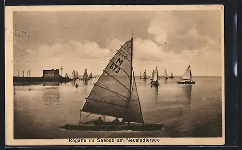 AK Neusiedl am See, Regatta auf dem Neusiedlersee