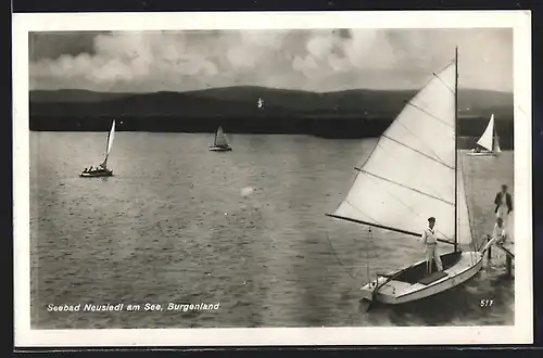AK Neusiedl am See, Wassersportler auf dem See