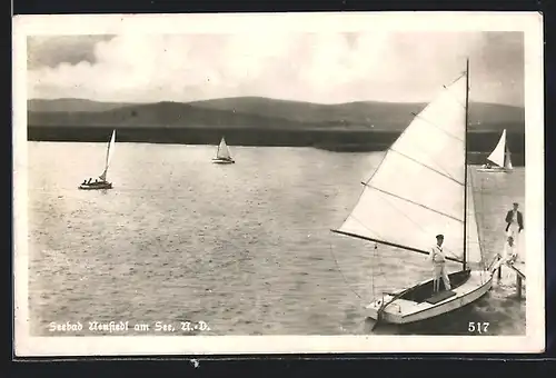 AK Neusiedl am See, Wassersportler auf dem See