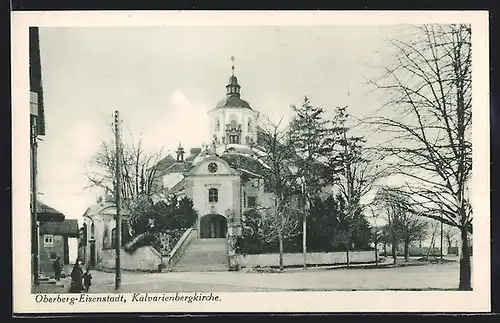 AK Oberberg-Eisenstadt, Vor der Kalvarienbergkirche