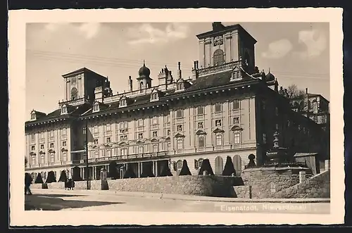 AK Eisenstadt, Ortspartie am Schloss