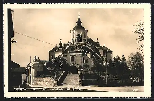 AK Eisenstadt, Kalvarienbergkirche mit Haydngrab