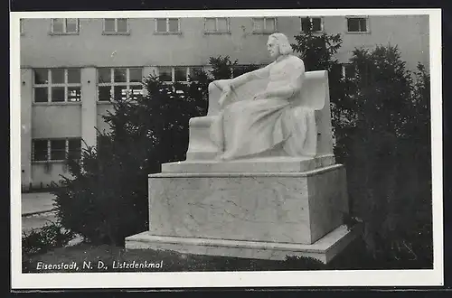 AK Eisenstadt, Blick auf das Lisztdenkmal