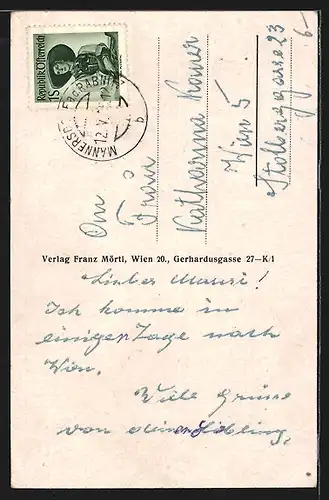 AK Klostermarienberg, Kirche, Altar, Ortsansicht