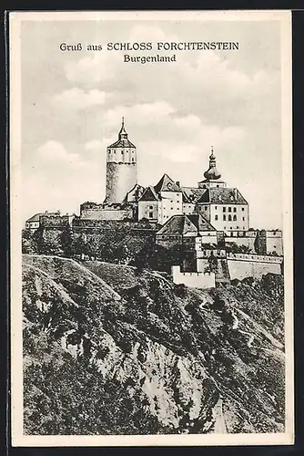 AK Forchtenstein, Blick zum Schloss