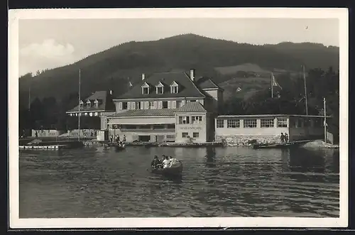 AK Tegernsee, Hotel Alte Post, Schloss Café, Inh. Rudolf Steinweg