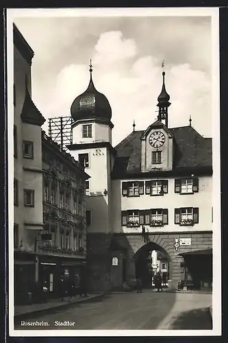 AK Rosenheim, Blick zum Stadttor