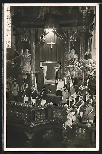 AK Trier, Dom, Ausstellung Heiliger Rock 1933, Eröffnungsfeier