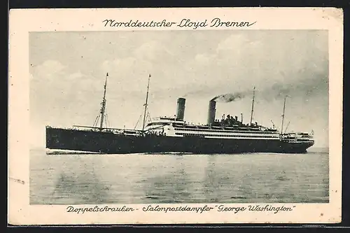 AK Nordd. Lloyd Bremen, Passagierschiff George Washington