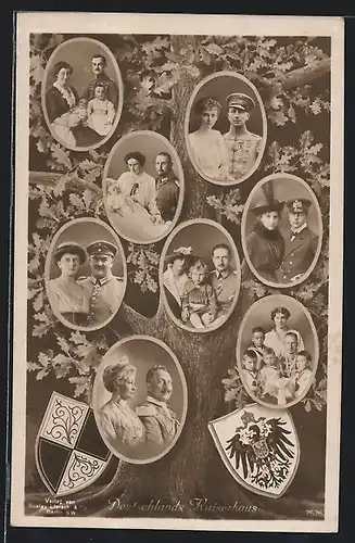 AK Deutschlands Kaiserhaus, Kaiserhaus von Preussen