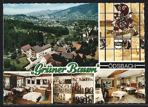 AK Ödsbach b. Oberkirch, Hotel-Pension Grüner Baum, Bes. Familie Karl Müller