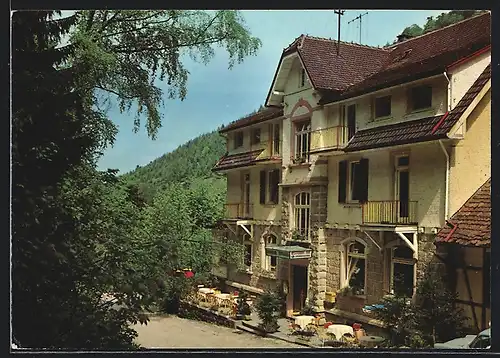 AK Bühlertal /Schwarzwald, Hotel-Restaurant Haus Gertelbach, Aussenansicht