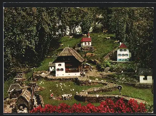 AK Simonswald /Schwarzwald, Cafe-Pension Märchengarten, Bes. Familie Franz Tritschler